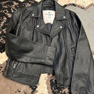 Girls Faux Leather Jacket